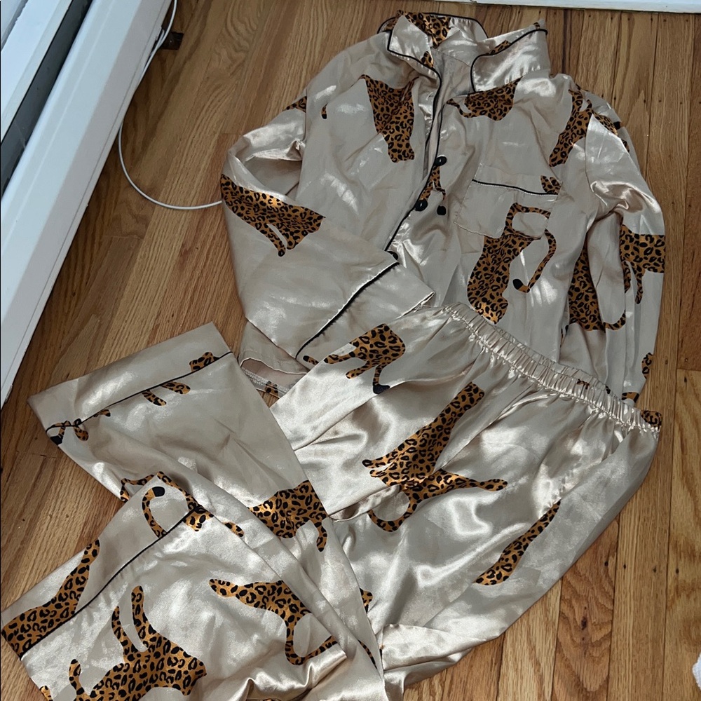 Cheetah pajama set